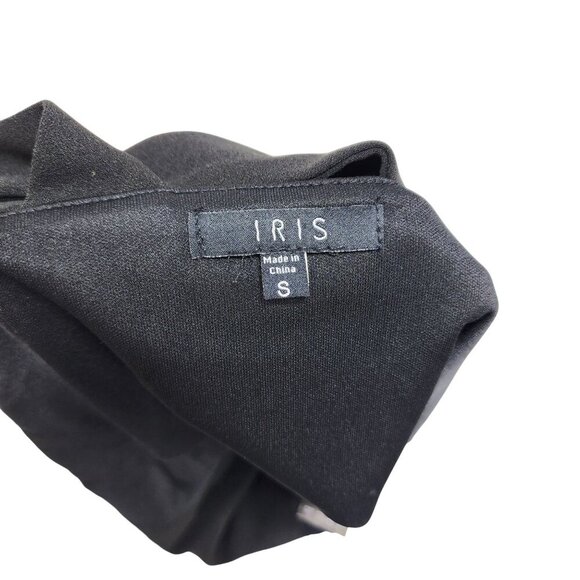 Black Iris Womens Crisscross Strappy Crop Top With Bow & Grommet Detail - Size S - Picture 3 of 7